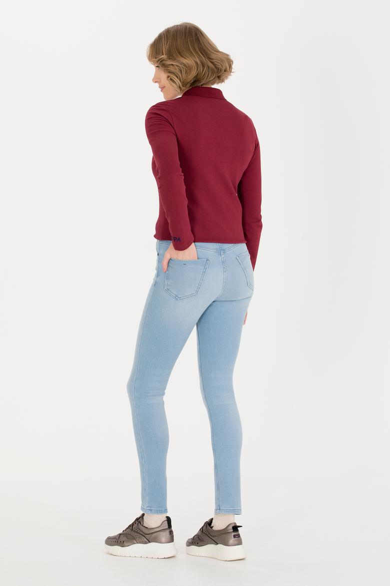 Kadın Mavi Jean Pantolon - 50254602013