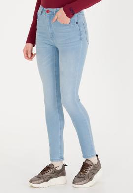 Kadın Mavi Jean Pantolon - 50254602013