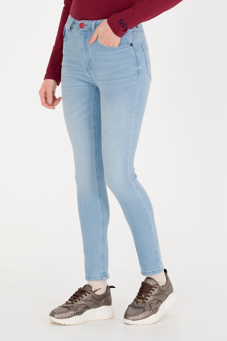 Kadın Mavi Jean Pantolon - 50254602013
