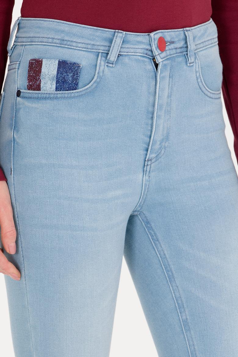 Kadın Mavi Jean Pantolon - 50254602013