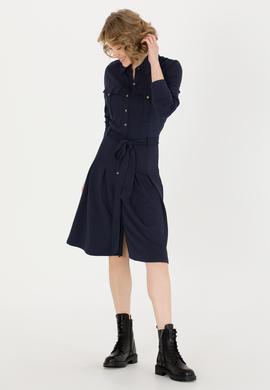 Kadın Lacivert Örme Elbise - 50255193003