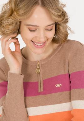 Kadın Camel Melanj Triko Elbise - 50256652005