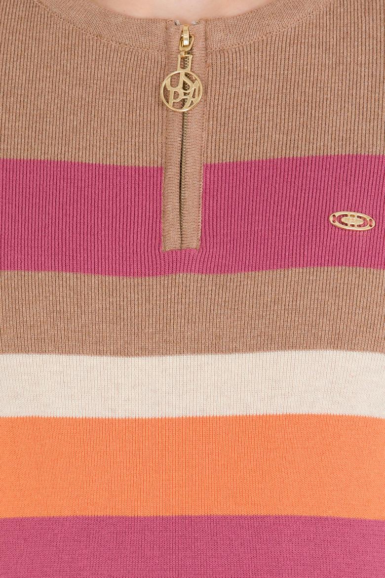 Kadın Camel Melanj Triko Elbise - 50256652005