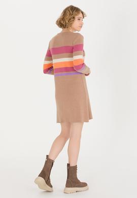 Kadın Camel Melanj Triko Elbise - 50256652005