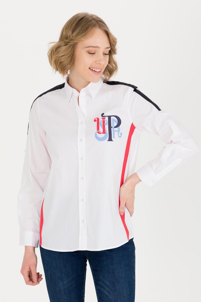 Kadın Beyaz Uzun Kollu Gömlek - 50263727004