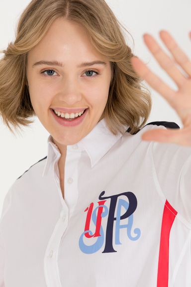 Kadın Beyaz Uzun Kollu Gömlek