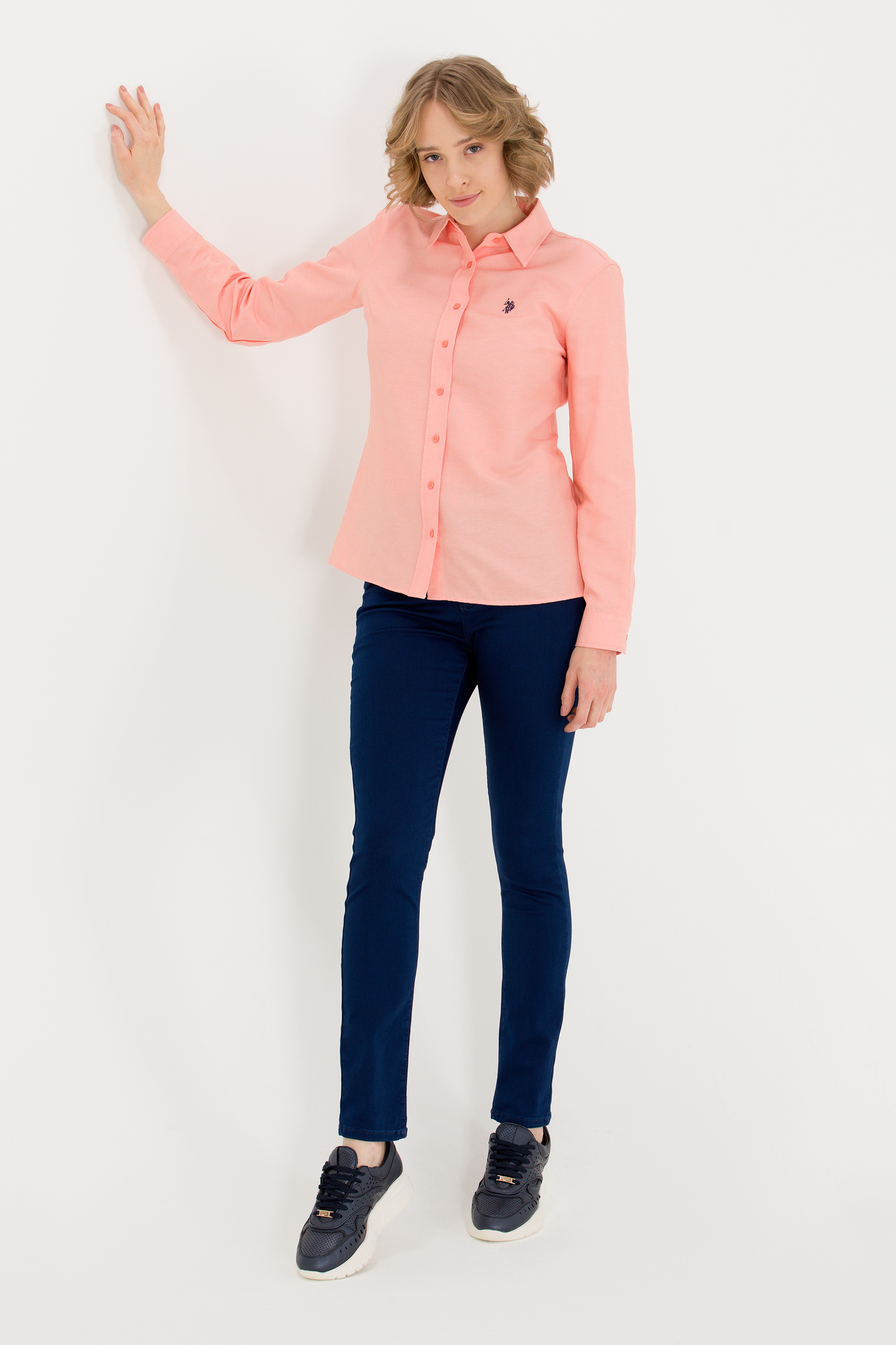 Kadın Mavi Toothpick Fit Jean Pantolon - Image 3