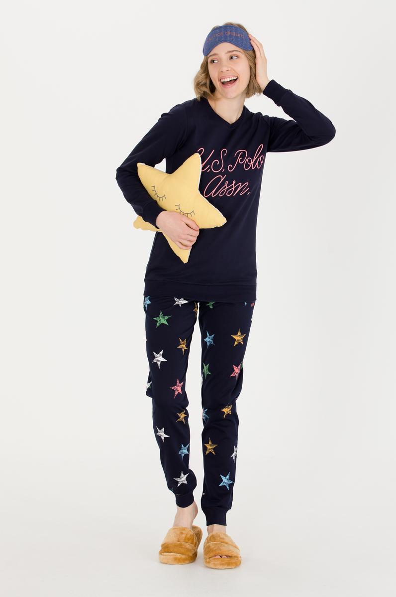 Kadın Lacivert Pijama Takımı