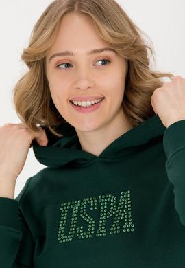 Kadın Yeşil Basic Sweatshirt - 50256249032