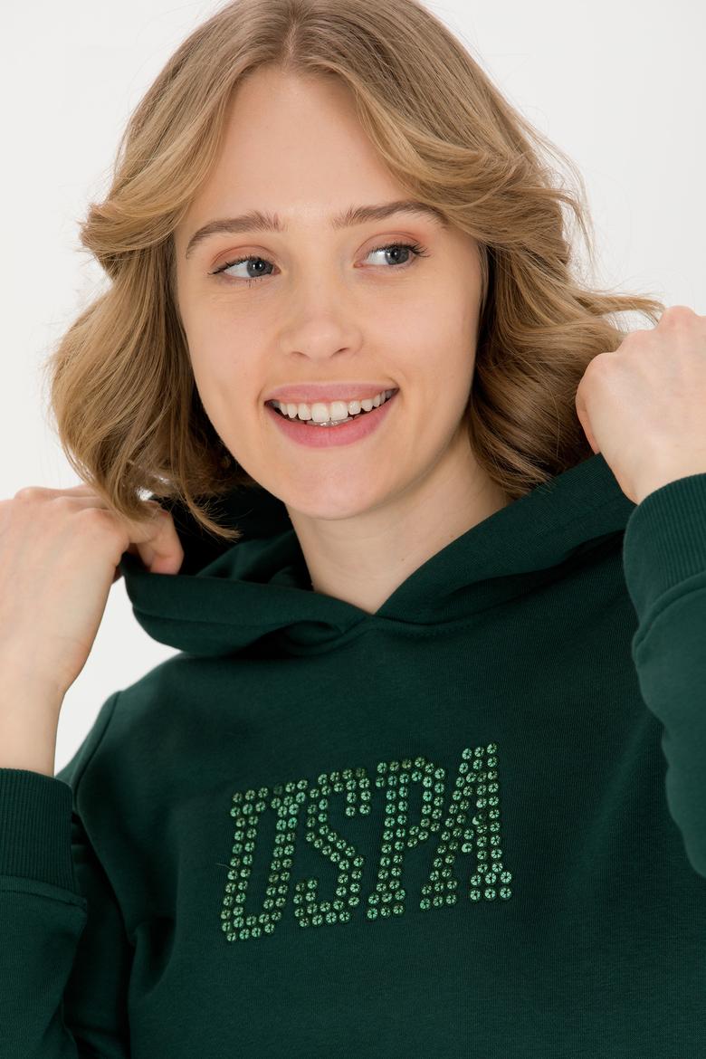 Kadın Yeşil Basic Sweatshirt