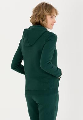 Kadın Yeşil Basic Sweatshirt - 50256249032