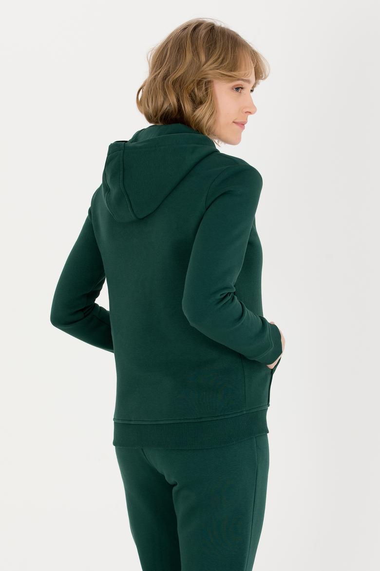 Kadın Yeşil Basic Sweatshirt - 50256249032