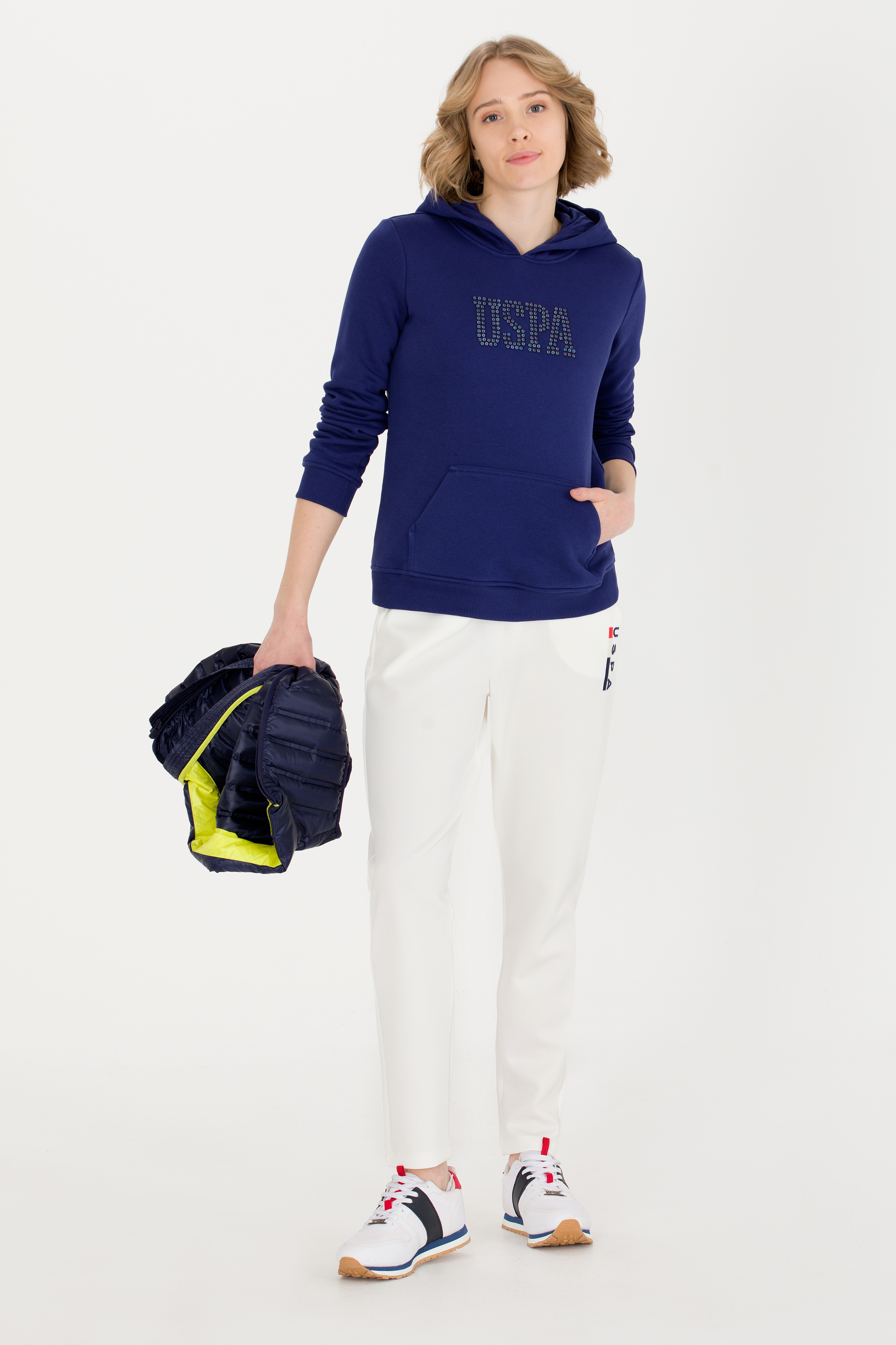 Kadın Mavi Basic Sweatshirt