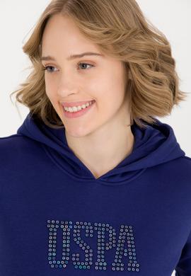 Kadın Mavi Basic Sweatshirt - 50256249049