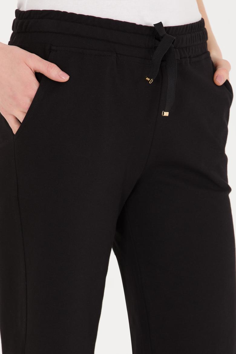 Kadın Siyah Örme Şort - 50262607012