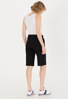 Kadın Siyah Örme Şort - 50262607012