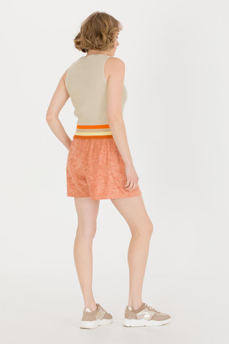 Kadın Pudra Örme Şort - 50263977041