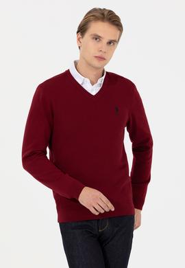 Erkek Bordo Basic Kazak - 50236962068