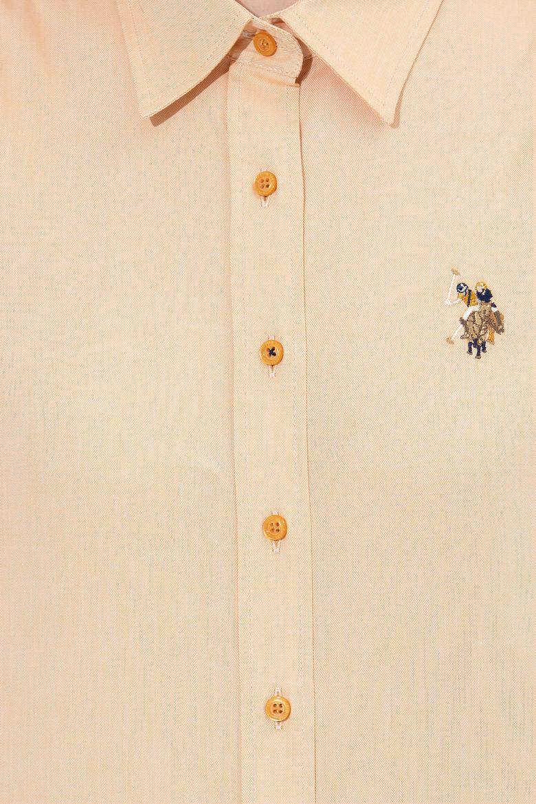 Kadın Safran Uzun Kollu Basic Gömlek - 50254249069