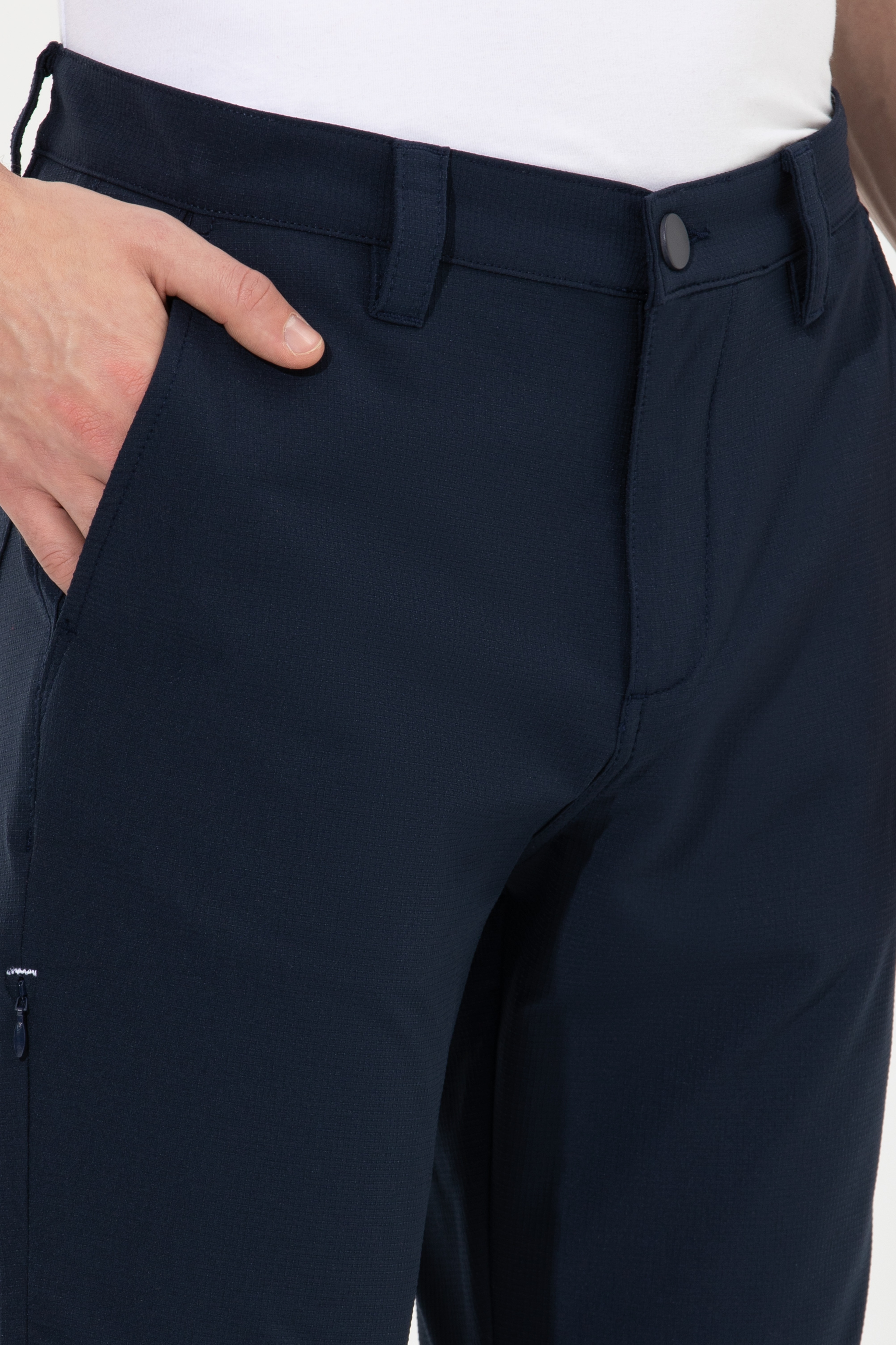 Erkek Jogger Fit Lacivert Kanvas Pantolon