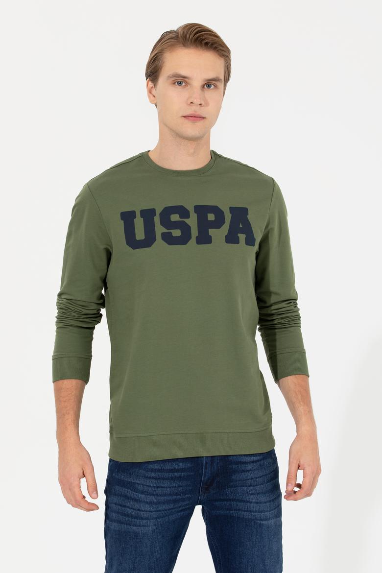 Erkek Haki Basic Sweatshirt - 50238100017