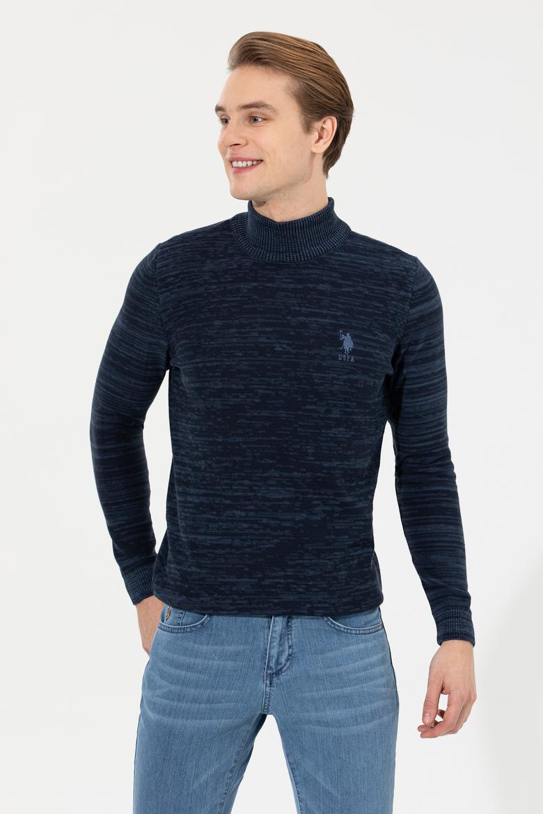 Erkek Lacivert Kazak