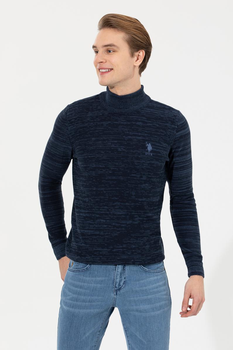 Erkek Lacivert Kazak