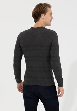 Erkek Haki Melanj Kazak - 50240246077