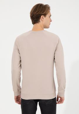 Erkek Taş Basic Sweatshirt - 50253181114