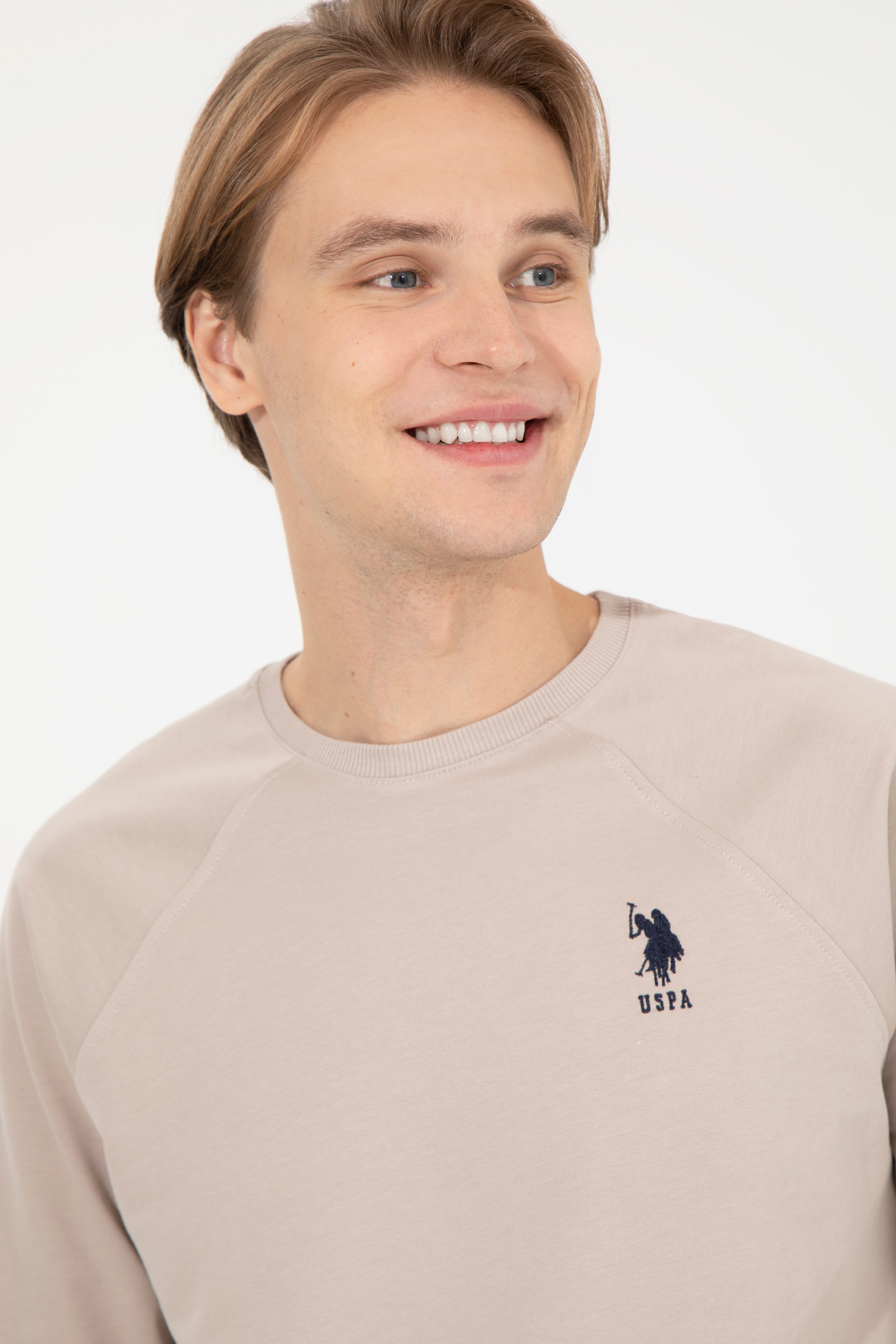 Erkek Taş Basic Sweatshirt - Image 2