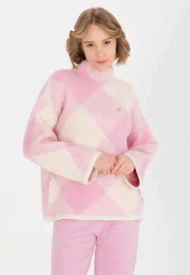 Kadın Manolya Bisiklet Yaka Kazak - 50253900011