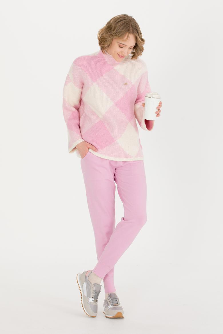 Kadın Manolya Bisiklet Yaka Kazak - 50253900011