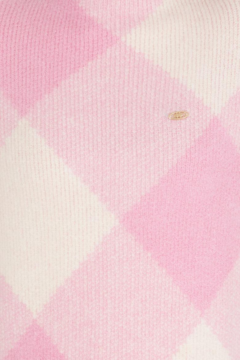 Kadın Manolya Bisiklet Yaka Kazak - 50253900011