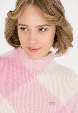 Kadın Manolya Bisiklet Yaka Kazak - 50253900011