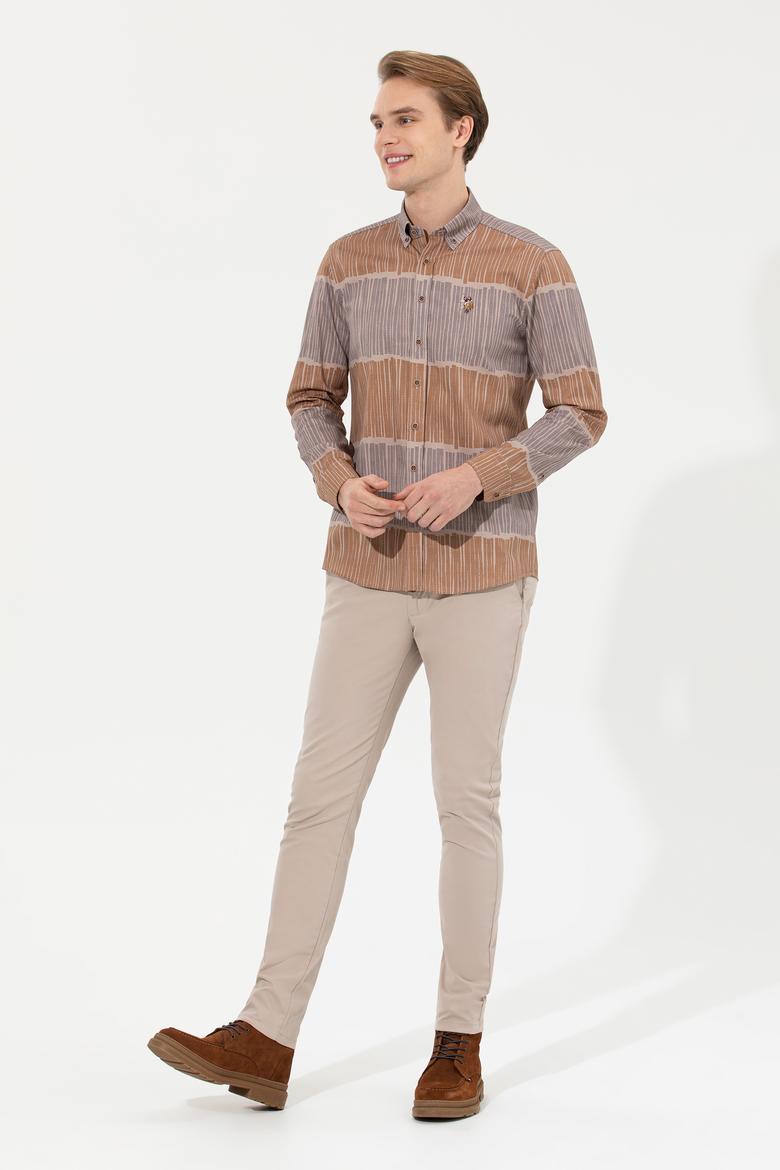 Erkek Taş Kanvas Pantolon - 50254171014