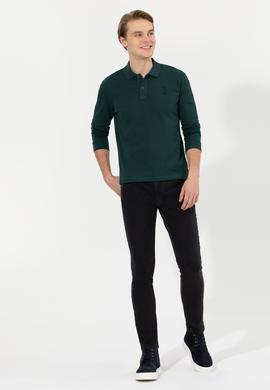 Erkek Koyu Yeşil Basic Sweatshirt - 50253133177