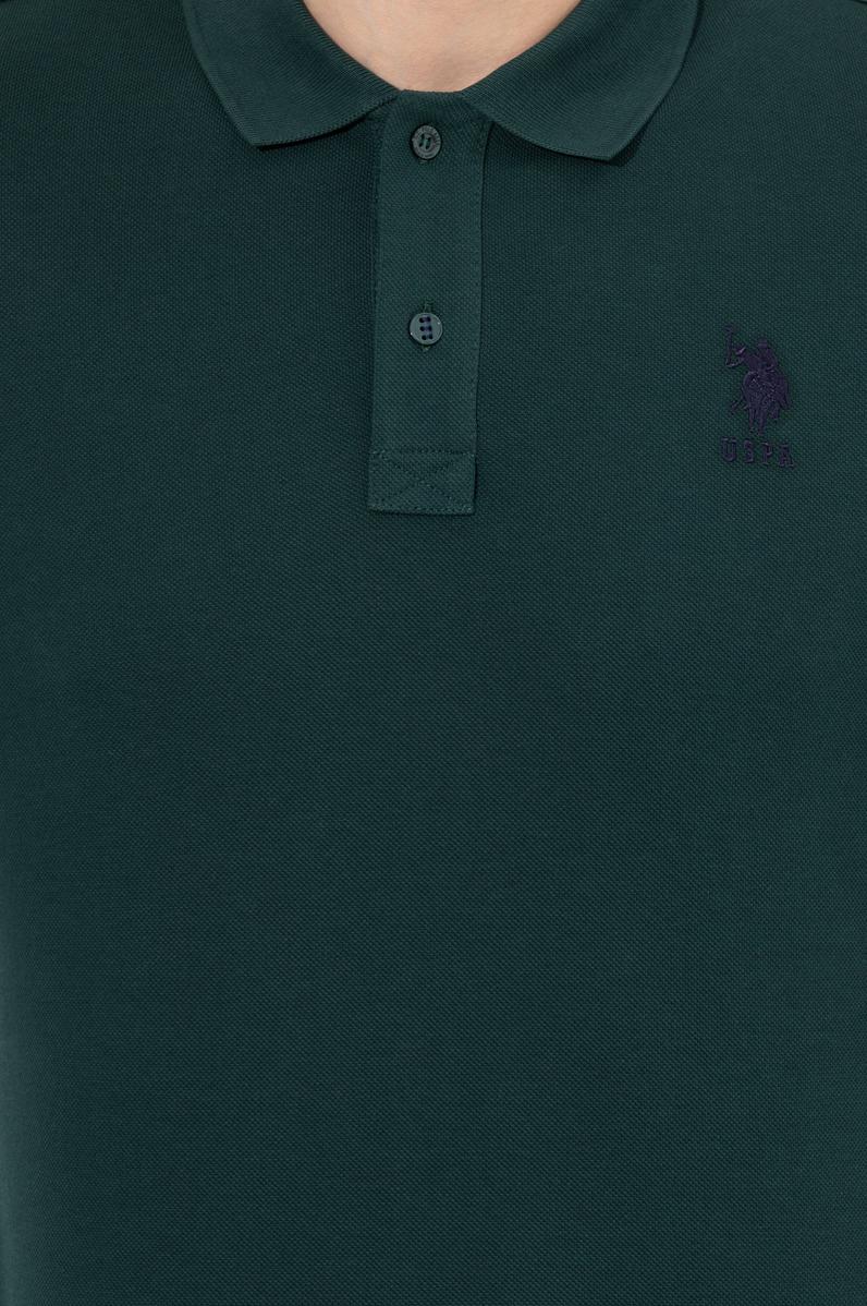 Erkek Koyu Yeşil Basic Sweatshirt