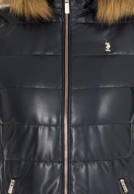 Kadın Lacivert Deri Ceket - 50259150012