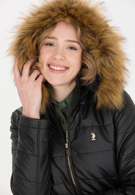 Kadın Siyah Deri Ceket - 50259150003