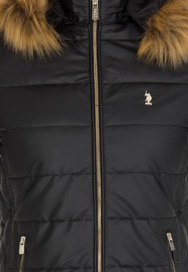 Kadın Siyah Deri Ceket - 50259150003