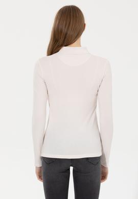 Kadın Ekru Basic Sweatshirt - 50262813012
