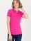 Kadın Fuşya Basic Polo Yaka Tişört