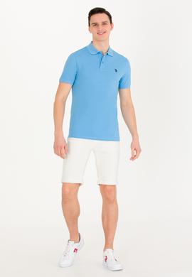 Erkek Turkuaz Basic Polo Yaka Tişört - 50262933153