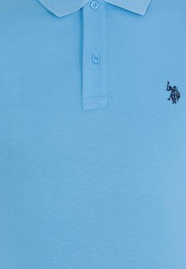 Erkek Turkuaz Basic Polo Yaka Tişört - 50262933153