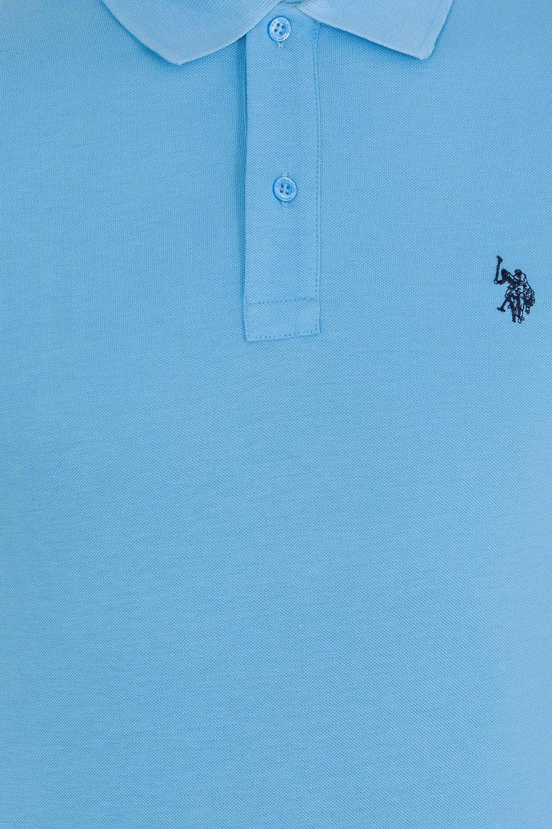 Erkek Turkuaz Basic Polo Yaka Tişört - 50262933153