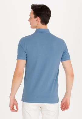 Erkek İndigo Basic Polo Yaka Tişört - 50262933105