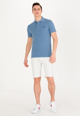 Erkek İndigo Basic Polo Yaka Tişört - 50262933105