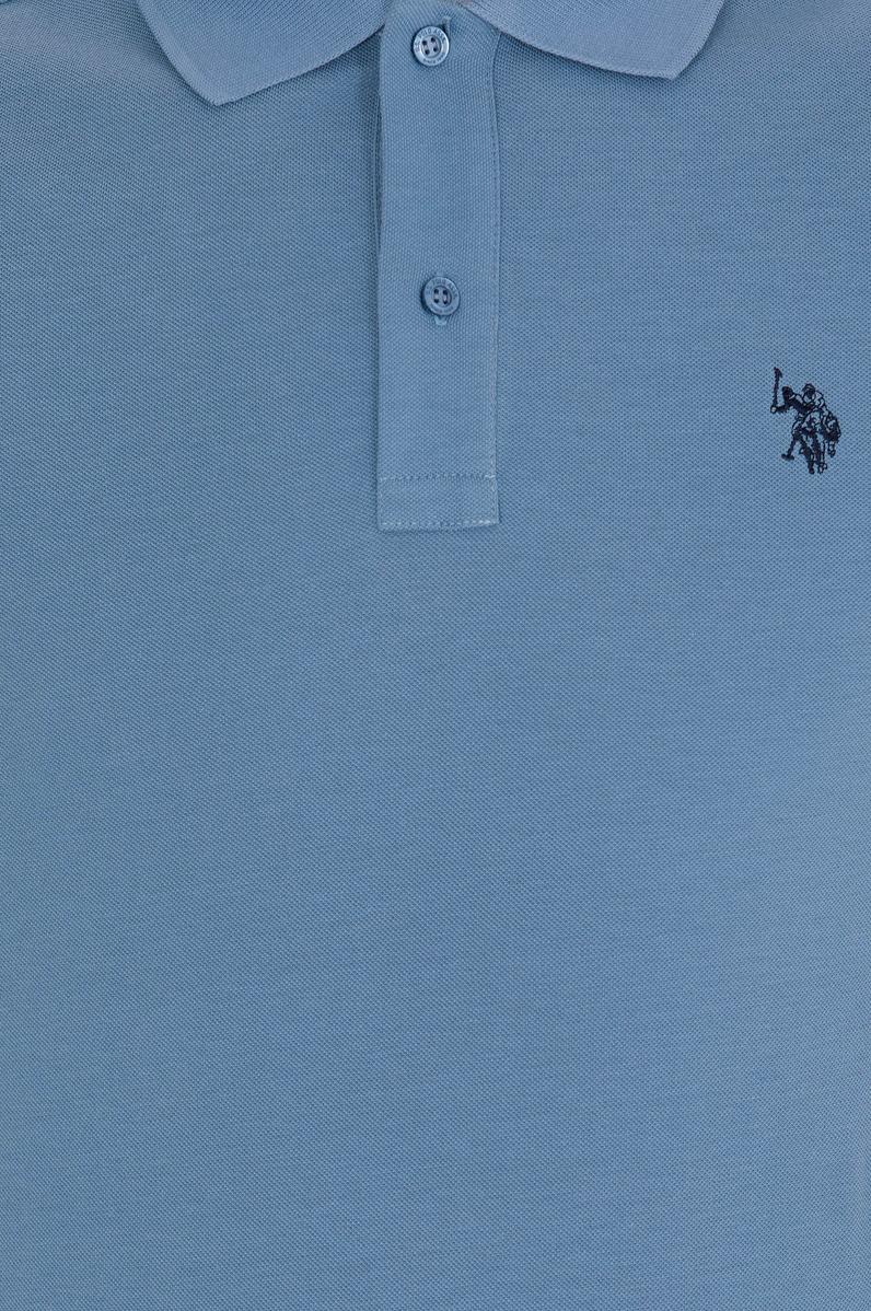 Erkek İndigo Basic Polo Yaka Tişört