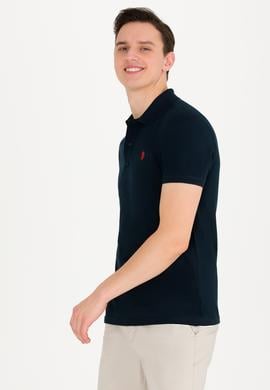 Erkek Koyu Lacivert Basic Polo Yaka Tişört - 50262933165