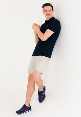 Erkek Koyu Lacivert Basic Polo Yaka Tişört - 50262933165